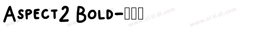 Aspect2 Bold字体转换